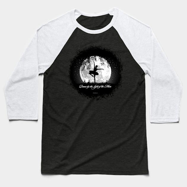 Moon Dance Baseball T-Shirt by eBrushDesign